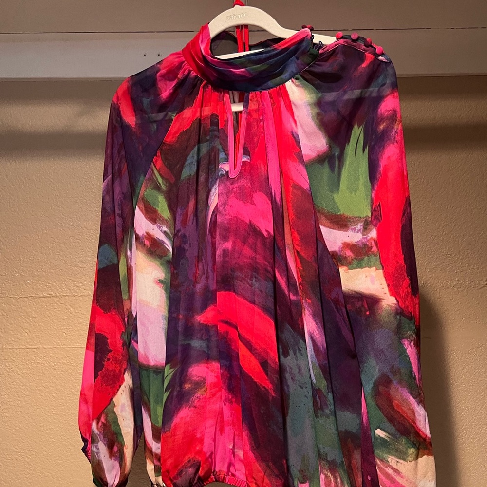 new colorful long sleeve blouse
